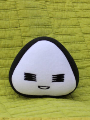 relaxed face onigiri plush