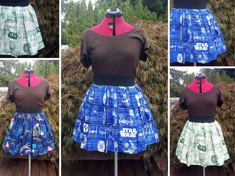 geeky print skirts by nicericeshop